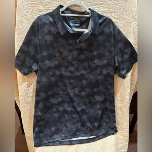 PGA Tour Black Camouflage Polo Shirt